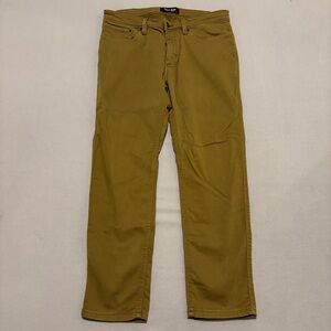 DUER DU/ER Pants 34x27 N2X Slim Fit Brown Outdoor Hiking Casual‎ Fall Flat Front